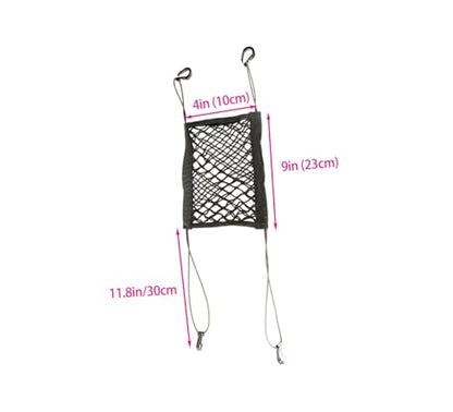 Dog Car Barrier Net - 4-Sides Elastic Mesh Divider, Driving Safety, Storage-Friendly, Compact Foldaway（Updated Dimensional Information）
