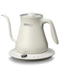 INFOOD 0.8L Gooseneck Electric Kettle, Precise Temperature Control for Pour Over Coffee & Tea, 1200W Fast Boiling Water, Auto Shut Off, Scheduling, Stainless Steel, White - color: White