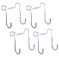 Over Cabinet Door Hook & Wardrobe Door Hook, Stainless Steel Hanging Hooks for Towels, Bags, Clothes – Bathroom Door Hooks for Towels, Kitchen Cabinet Hooks, Wardrobe Hooks, Dorm Room Hangers (4PCS)