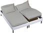 Cottingon Split King Sheet Set for Adjustable Bed, 100% Egyptian Cotton Bedsheets, Includes 2 Twin XL Fitted Sheets 39X80, King Flat Sheet and Pillowcases Fits Upto 16" Deep Mattress, Light Grey - color: Light Grey Solid, size: Split King