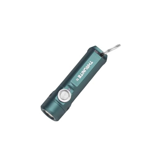ThruNite Ti Keychain Flashlight, USB-C Rechargeable EDC Pocket Light, 650 Lumens with Magnetic Tailcap, 5 Modes, IPX-6 Waterproof Mini Flashlight for Camping, Everyday Carry (Genie Blue) - color: Genie Blue