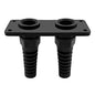 ISURE MARINE PG16 Cable Gland with Anodized Aluminum Base Antirust Anti-corrosive Waterproof IP68 Nylon Joint Adjustable Locknut for 8-14mm Wire Thread Integrated Two Cable Gland