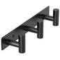 HUFEEOH Coat Hooks Wall Mount, Stainless Steel 3 Hooks Towel Hooks Black T Shaped Coat Hanger Wall Mount, Heavy Duty Wall Hooks Purse Rack for Hanging - color: Black, size: 1 Pack "T" shape 3 hooks
