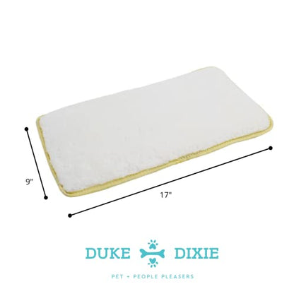 Duke & Dixie Kennel Pads Linner Pack of 2 Soft Replacement Mats Inserts for Pet Travel Carriers & Crate Pet Beds Highly Absorbent Liners for Sleeping & Traveling Washable Mat 2 Pack