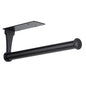 Honmein Paper Towel Holder, Aluminum Alloy Paper Towel Holders, Stylish Wall Mount and Under Cabinet Paper Towel Holders for Easy Access (Black) - color: Black-aluminum