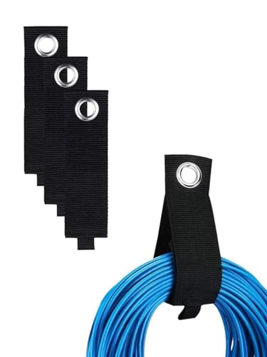 3 Pack Heavy-Duty Storage Straps, Hook and Loop Extension Cord Organizer Hanger, Cord Keeper, Cable Straps for Cords, Hoses, and Garage Storage, 13 Inch - size: 13 inch