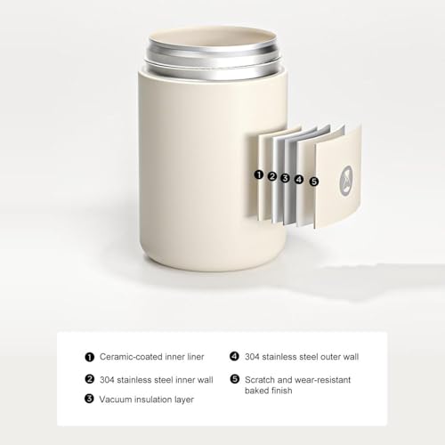 TIMEMORE Portable Coffee Maker Pour-Over Coffee Dripper Travel Coffee Cup | 10 Oz Manual Brewer for Home and Outdoors - Ceramic-Coated Stainless Steel Tumbler Capacity