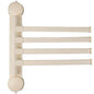 Towel Rack Suction Cup Clothes Drying Rack - Foldable Wall-Mounted Laundry Hanger for Bathroom, Balcony, Kitchen - Space-Saving, No Drilling, Sturdy（White