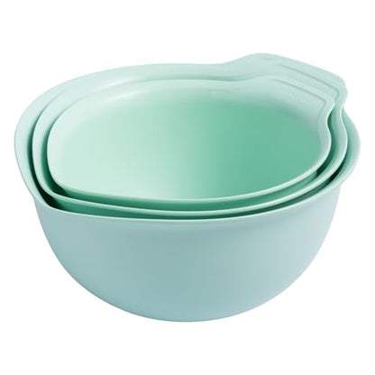 KitchenAid Universal Nesting Plastic Mixing Bowls, Set of 3, Spearmint - color: Spearmint, size: Set of 3