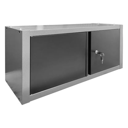 JZD Metal Wall Cabinet with Two Lockable Doors, Steel Wall Chest for Kitchen Warehouse Home Office Garage - size: M-03