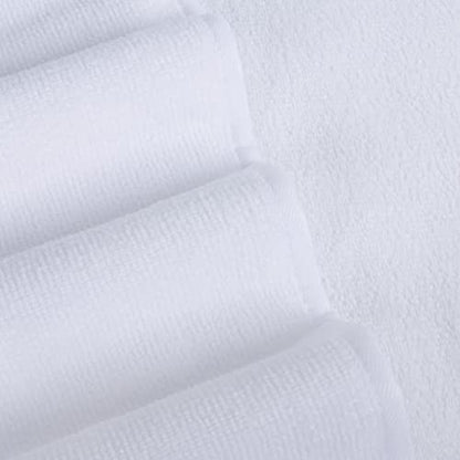 POLYTE Quick Dry Lint Free Microfiber Bath Sheet, 35 x 70 in, Pack of 2 (White) - color: White