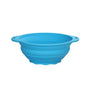 Collapsible Silicone Mixing Bowl - 1800ml(60 fl oz) - BPA Free, Dishwasher Safe, Non-Slip Base Salad Bowls for Kitchen, Camping & Travel (Blue) - color: Blue
