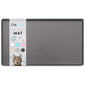 CatGuru Cat Food Mat, Small & Large Feeding Mats, 100% Waterproof Silicone Pet Placemat, Non-Slip Cat Food and Water Bowl or Water Fountain (Large, Carbon) - color: Carbon, size: L: 24" x 14"