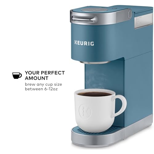 Keurig K-Mini Plus Single Serve K-Cup Pod Coffee Maker, with 6 to 12oz Brew Size, Stores up to 9 K-Cup Pods, Travel Mug Friendly, Evening Teal - color: Evening Teal
