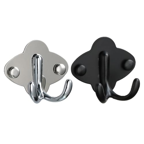 Multi Purpose Wall Mount Hooks Easy Installation Stainless Steel Hangers for Organizing Towels Utensils Clothes Space Saving Wall Hooks