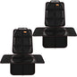 Bacgnyer Car Seat Protector, 2 Pack of Seat Protectors, Thickest Padded 600D Fabric Padding, Waterproof, Durable, Anti Slip Backing, Child Seat Protection, Suitable for Babies, Toddlers, Children - color: Black 2