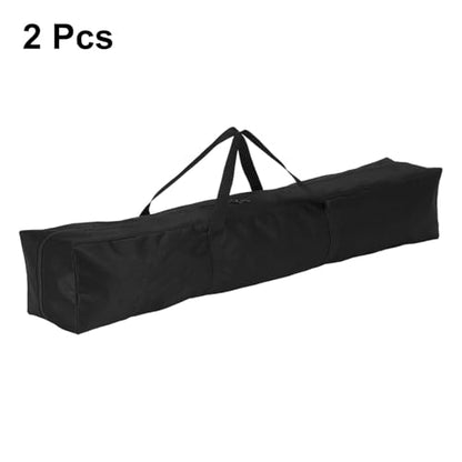HARFINGTON 2pcs Camping Chair Replacement Bag 43.3" x 6.3" Folding Chair Carry Bag Oxford Cloth Storage Tent Bag with Handle Strap for Travel Outdoor Camping Sports, Black - size: 43.3" x 6.3"