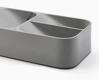 Joseph Joseph DrawerStore Compact Utensil Organizer For Kitchen Drawer Silverware, Flatware Tray, Small, Grey - size: Compact, style: Flatware Organizer