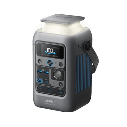 Anker SOLIX C300 DC Power Bank Station, Outdoor 288Wh Portable Power Station, LiFePO4 Battery, 300W Solar Generator, for Camping, Traveling, and Emergencies (No Wall Charger Included) - style: C300 DC