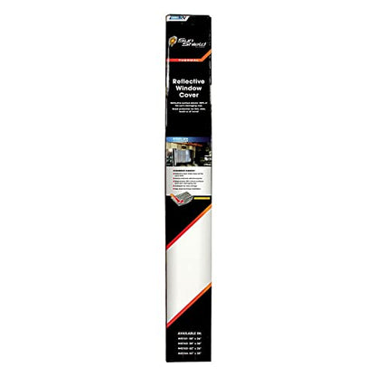 Camco Reflective RV Window Cover | Features a Single Bubble Foil Laminate Insulation, Collapses for Convenient Storage, and Measures 62-Inches (L) x 26-Inches (W) (45163) - size: 62 Inch x 26 Inch