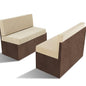 Nuanchu 2 Sets RV Dinette Seats Cushions Replacement with 42D Foam Includes 2 Booth Seats and 2 Backrests Replacement Camper Cushions for RV Dinette Trailer Bed, Oatmeal(38 Inch) - size: 38 Inch