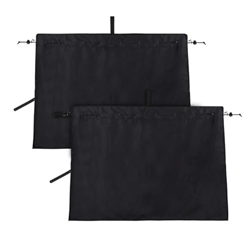 XCBYT Car Window Shades - 2 Pack Side Window Sun Shade Privacy Curtains Upgrade Anti-Fallout Hook 99% Light Block Keeps Cooler Car Blackout Covers for Baby Sleeping Camping Travel Nap - color: Side (2-Pack, Rope-Tie)