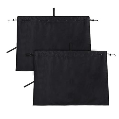 XCBYT Car Window Shades - 2 Pack Side Window Sun Shade Privacy Curtains Upgrade Anti-Fallout Hook 99% Light Block Keeps Cooler Car Blackout Covers for Baby Sleeping Camping Travel Nap - color: Side (2-Pack, Rope-Tie)