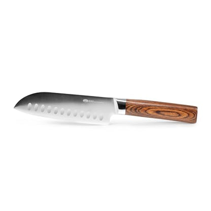 GSI Outdoors RAKAU 6" Chef Knife with Reclaimed Wood Handle and Protective Sheath