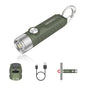 500 Lumens Rechargeable Keychain EDC Flashlight with Magnetic Base, Super Bright Mini Pocket Light with USB-C, IP66 Small Lightweight Flashlights for Camping, Emergency - color: Green-1pcs