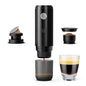 RECAFIMIL Portable 2-in-1 Coffee Maker, Portable 20 Bar Espresso Machine with Automatic Heating, Compatible with NS and Ground Coffee for Camping, Hiking Travel and Home (Black) - color: BLACK