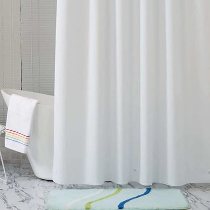 White Shower Curtain Liner 72 x 72 inch Plastic Shower Liner Washable Inside Shower Curtain Liner PEVA Shower Curtains for Bathroom with Magnets and Rustproof Metal Grommet Holes - color: Pure White, size: 72"W x 72"L (Pack of 1)