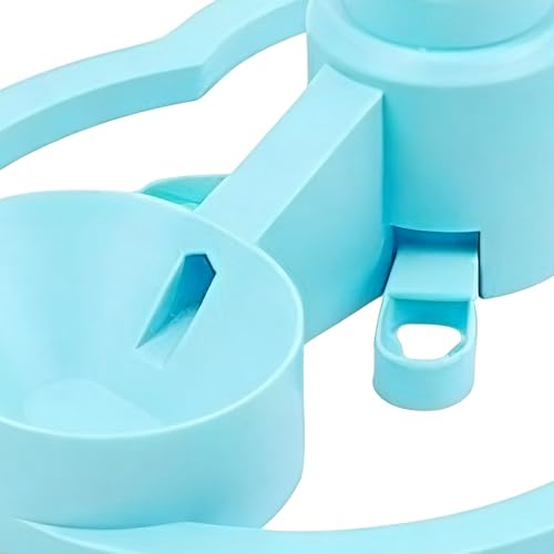Cat Water Fountain Stand, Automatic Anti-Tipping Pet Supplies, Kitten Water Bottle Basin Stand, Pet Wa-TER Dispenser Station Stands for Puppy Kitten Breed Balcony - color: Blue