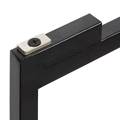 Kate and Laurel Celia Round Metal Foldable Accent Table with Tray Top, Black - color: Black