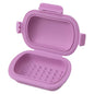 Silicone Travel Soap Case – Leakproof Bar Soap Holder with Lid, Shatterproof Soap Container for Bar Soap & Shampoo Bars, Travel Essentials for Camping, Gym, Hiking –2026 Version Violet 1Pack - color: Violet