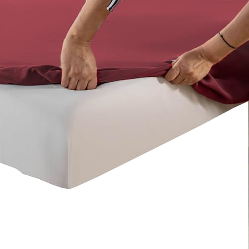 Kingnex Queen Sleeper Sofa Bed Sheets for 60x74 Pull Out Sofa Bed with 4-6 Deep Pocket Soft Double Brushed 1800 Microfiber 4 Piece Bedding Set Burgundy - color: Burgundy, size: Sleeper Sofa Queen