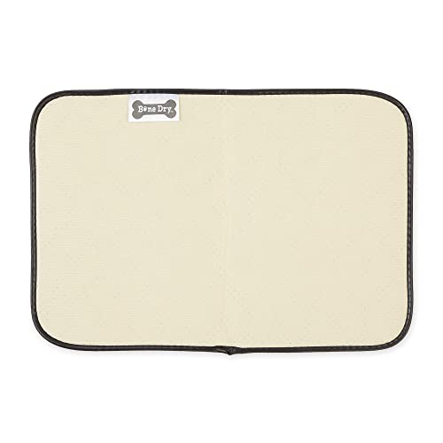 Bone Dry Machine Washable, Ultra Absorbent Pet Mat, 12x18, Gray Lattice - color: Gray Lattice, size: 12"L x 18"W