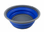 SAMMART 7.5L (1.98 Gallon) Collapsible Tub - Foldable Dish Tub - Portable Washing Basin - Space Saving Plastic Washtub (Grey/Purplish Blue) - color: Grey/Purplish Blue
