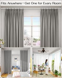 Tension Curtain Rod by EZFurni, 42-123 Inches, Heavy Duty Tension Rods for Windows, Adjustable Spring Loaded Curtain Rods No Drilling, Renter Friendly, Hold Up Blackout Curtains and Non Slip, White - color: White, size: 42-123 Inches