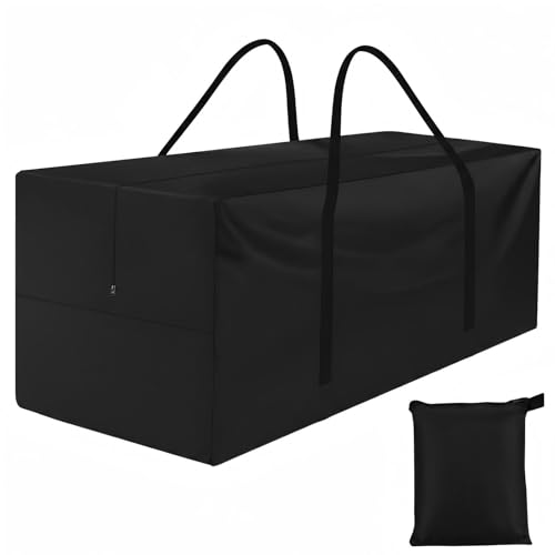 Patio Cushion Storage Bag,Outdoor Cushion Storage Bag,Waterproof storage bag with zipper and handle,Used for outdoor cushion storage and home storage.48in L x 15in W x 22in H - size: (1 Pack)Medium - 48 x 15 x 22in