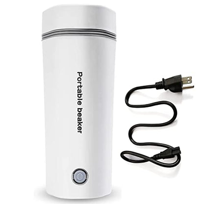 Electric Travel Kettle, Portable Electric Kettle, Mini Hot Water Boiler, Small Travel Tea Kettle Fast Boiling Water, One Cup Hot Water Maker, 350ml-White - color: Whit-350ml