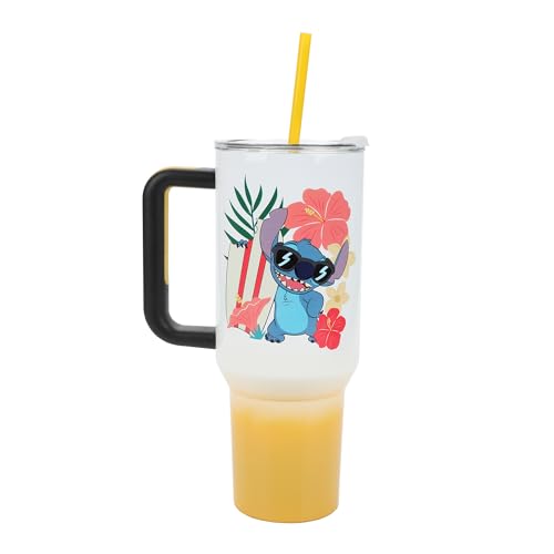 Disney's Stitch Hawaiian 40 Oz. Stainless Steel Tumbler - color: Stitch Holding Guitar