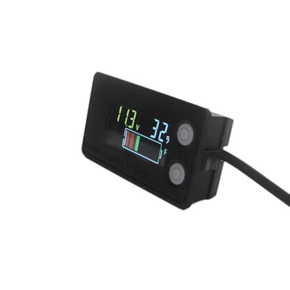 Waterproof Battery Meter 12V, Battery Monitor DC8-100V with LCD Display, Golf Cart Voltage Meter, Capacity Percentage Tester for DIY Project, RV,Boat