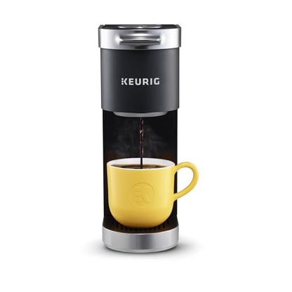 Keurig K-Mini Plus Single Serve K-Cup Pod Coffee Maker, with 6 to 12oz Brew Size, Stores up to 9 K-Cup Pods, Travel Mug Friendly, Matte Black - color: Matte Black