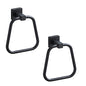 Matte Black Towel Ring for Bathroom 2 Pack, Kitchen Bath Towel Holder Hangers Wall Mount Heavy Duty Stainless Steel - color: Matte Black, size: 2 Pack