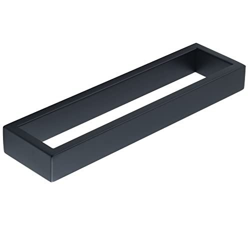 Sayayo Matte Black Towel Bar for Bathroom, 10 Inch Hand Towel Holder Wall Mount Square Towel Ring SUS304 Stainless Steel Towel Rack - color: Black, size: 10 INCH