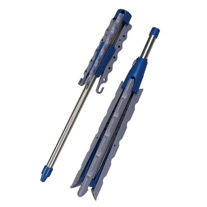Household Essentials 5009-1 Collapsible Portable Indoor Tripod Clothes Drying Rack for Hanging Laundry | Silver and Blue Medium - size: Medium