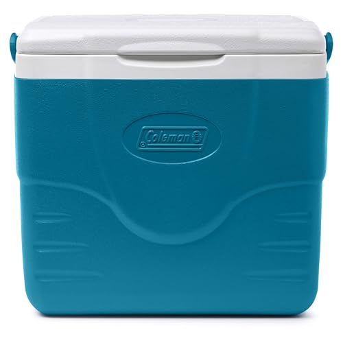 Coleman Chiller 9/16/30/48/60qt Cooler with Ice Retention, Leak Resistant, Great for Camping, Concerts, Sports, and More - color: Ocean Blue, size: 9qt