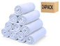 CULVE 24 Pack Fleece Throw Blanket 50x60 - Soft Lightweight Blankets in Bulk for Wedding, Gifts Pet Home Bed Sofa Couch Office Travel(White) - color: White