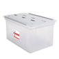 STAPLES Wing Lid File Totes, Letter Size, Clear, 2/Pack - color: Clear, size: 2 Pack, style: Box (Wing Lid)