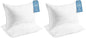 Beckham Hotel Collection King Size Memory Foam (Adjustable Fill) Bed Pillows Set of 2 - Cooling Shredded Foam Pillow for Back, Stomach or Side Sleepers (Pack of 2) - size: King (Adjustable Foam, Pack of 2)